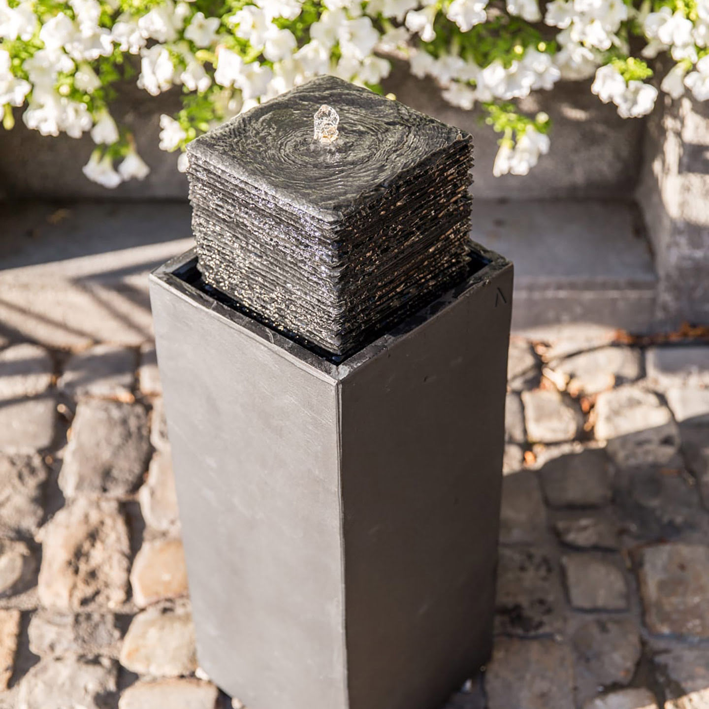 Outdoor Brunnen Stein PLATO von CLIMAQUA