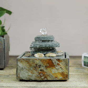 Springbrunnen klein aus Schiefer SIERRA von CLIMAQUA